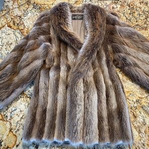 Beaver fur coat for Women